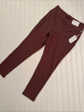 Stylus Women’s High Rise Leggings Size Large NWT Brown Peppercorn